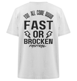 *you all come down*  - Heavy Oversized Shirt white