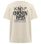 *NO CHICKENWAYS*  - Heavy Oversized Shirt Beige / Natural raw