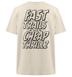*fast trails - cheap thrillz*  - Heavy Oversized Shirt natural raw
