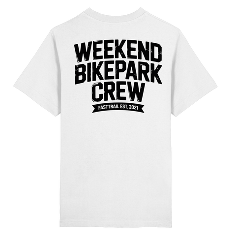 *WEEKEND BIKEPARK CREW*  - Heavy Oversized Organic Shirt white