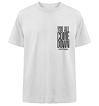*you all come down*  Heavy Oversized Shirt white